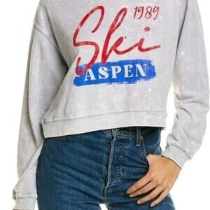 Free People Gray Crew Neck Sweater